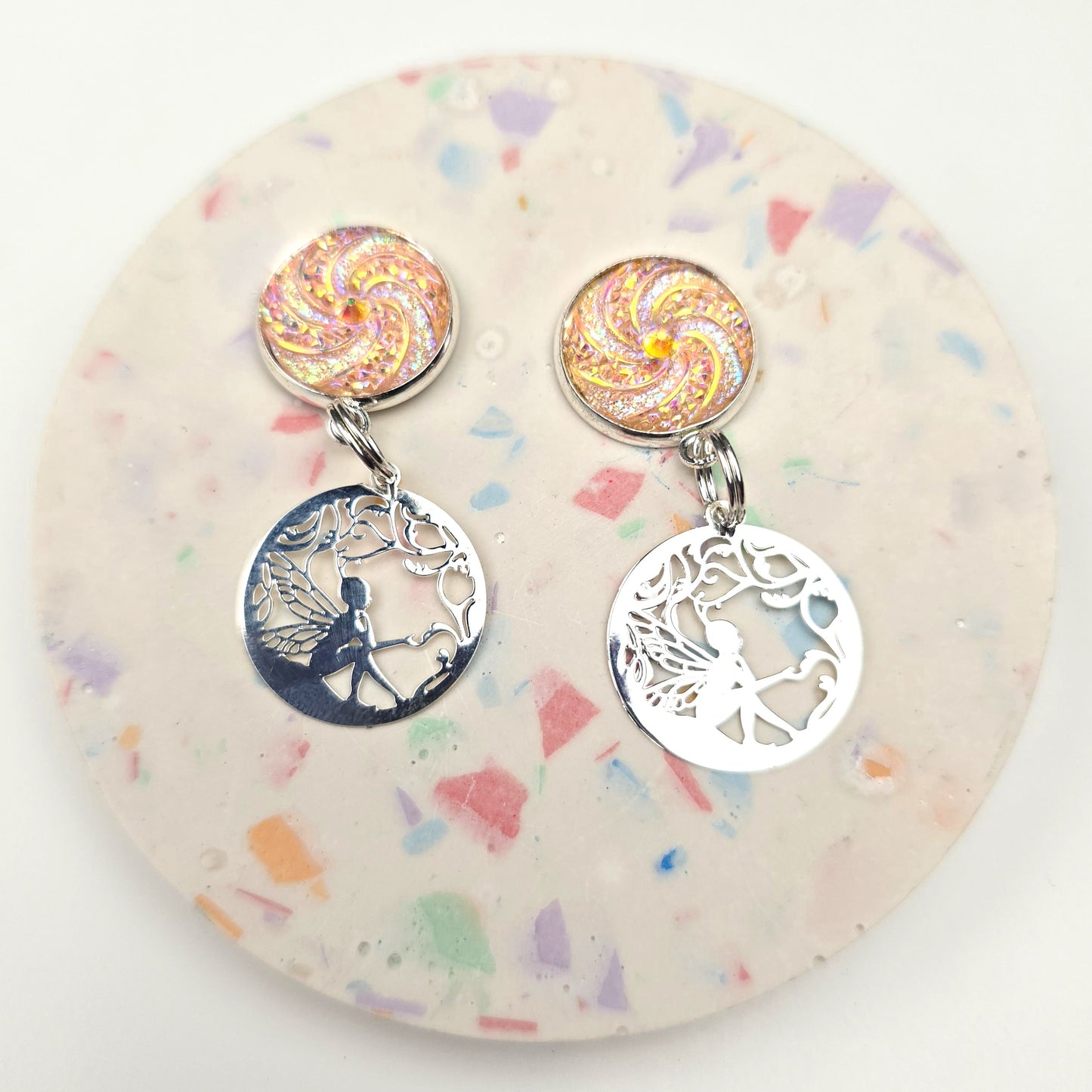 Discontinued Light Pink magical fairy Charm Dangly