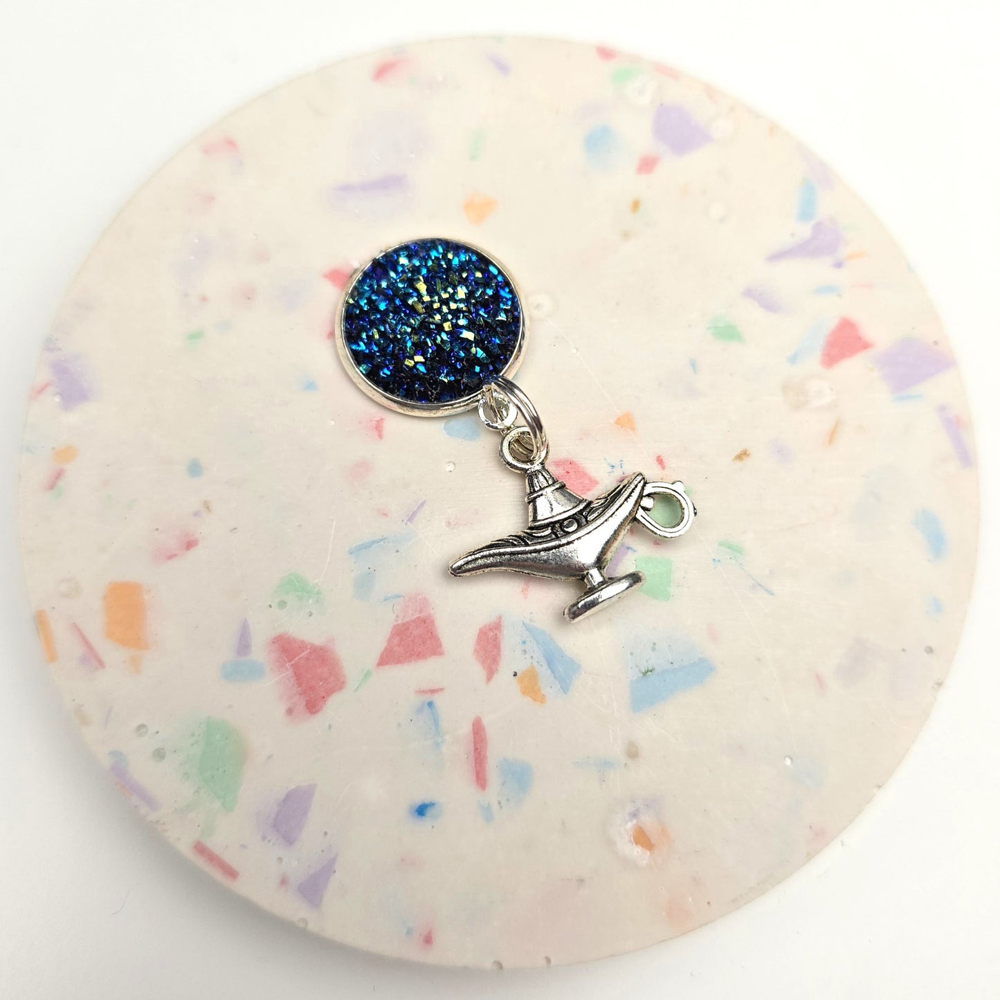 Blue Magic Lamp Charm Dangly