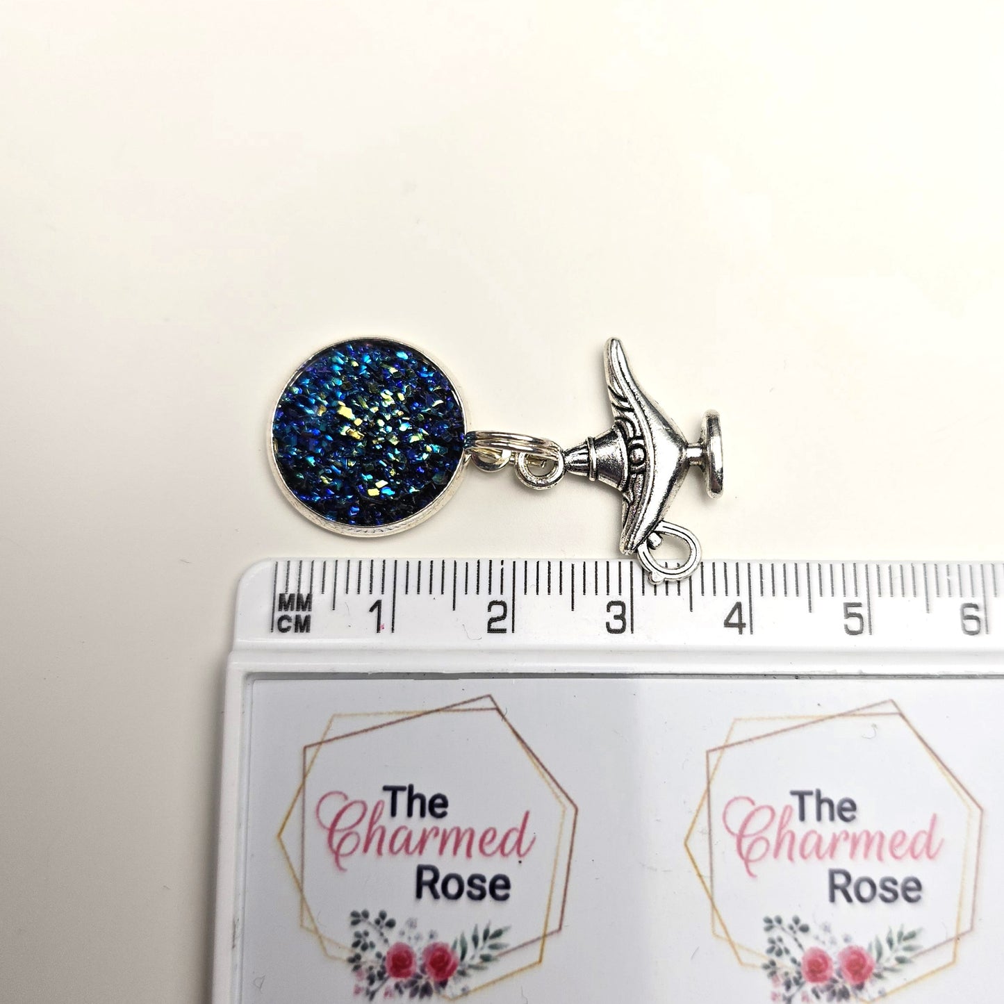 Blue Magic Lamp Charm Dangly