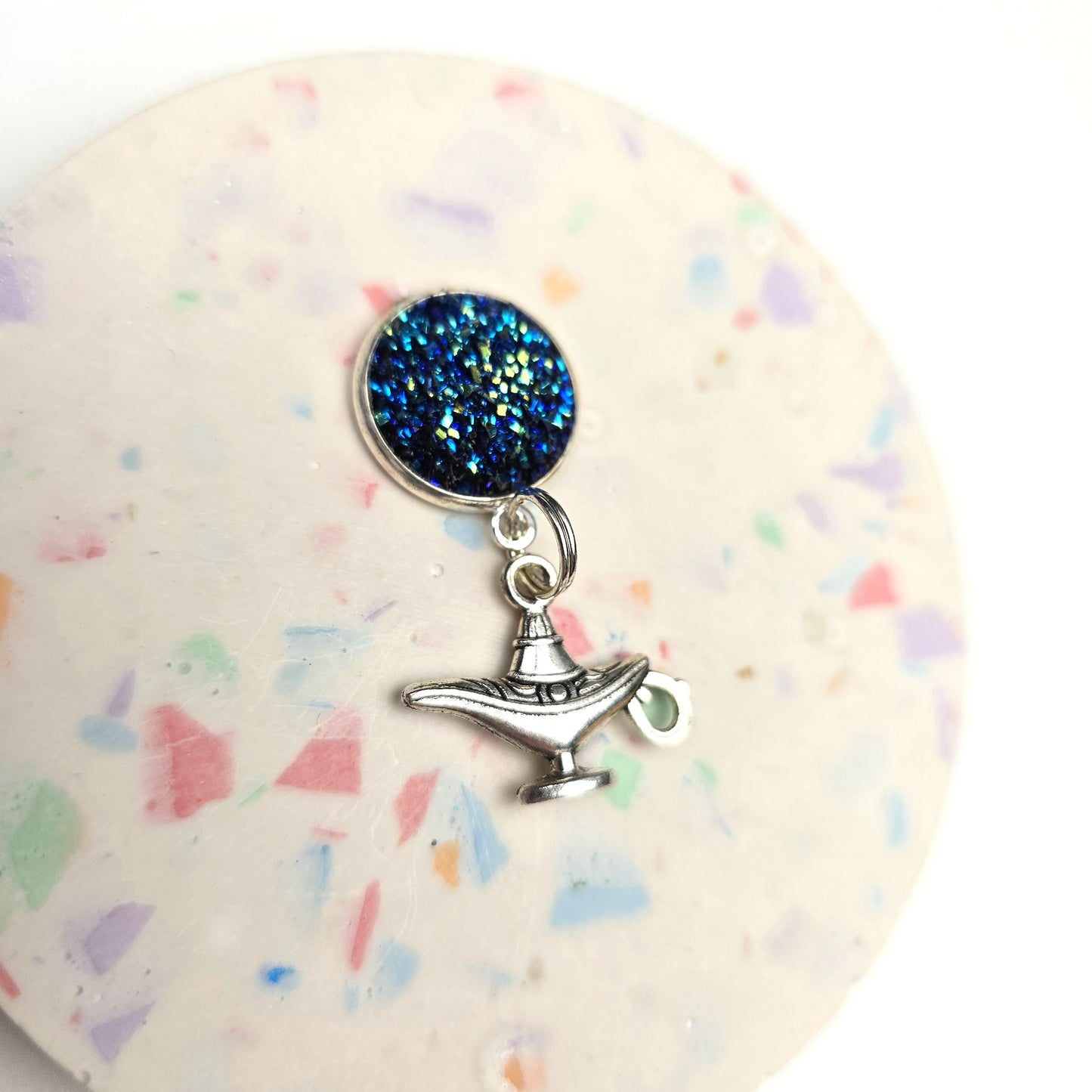 Blue Magic Lamp Charm Dangly