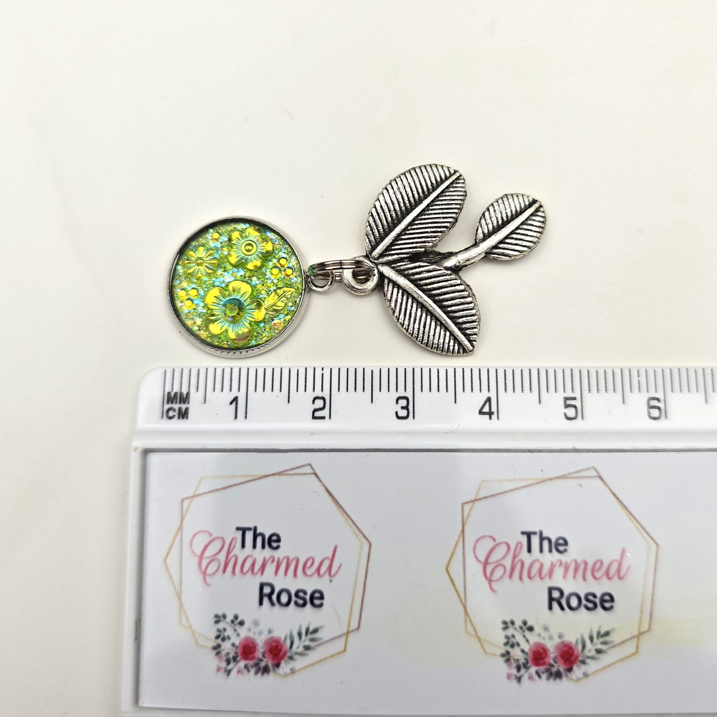 Green Leaf Charm Dangly