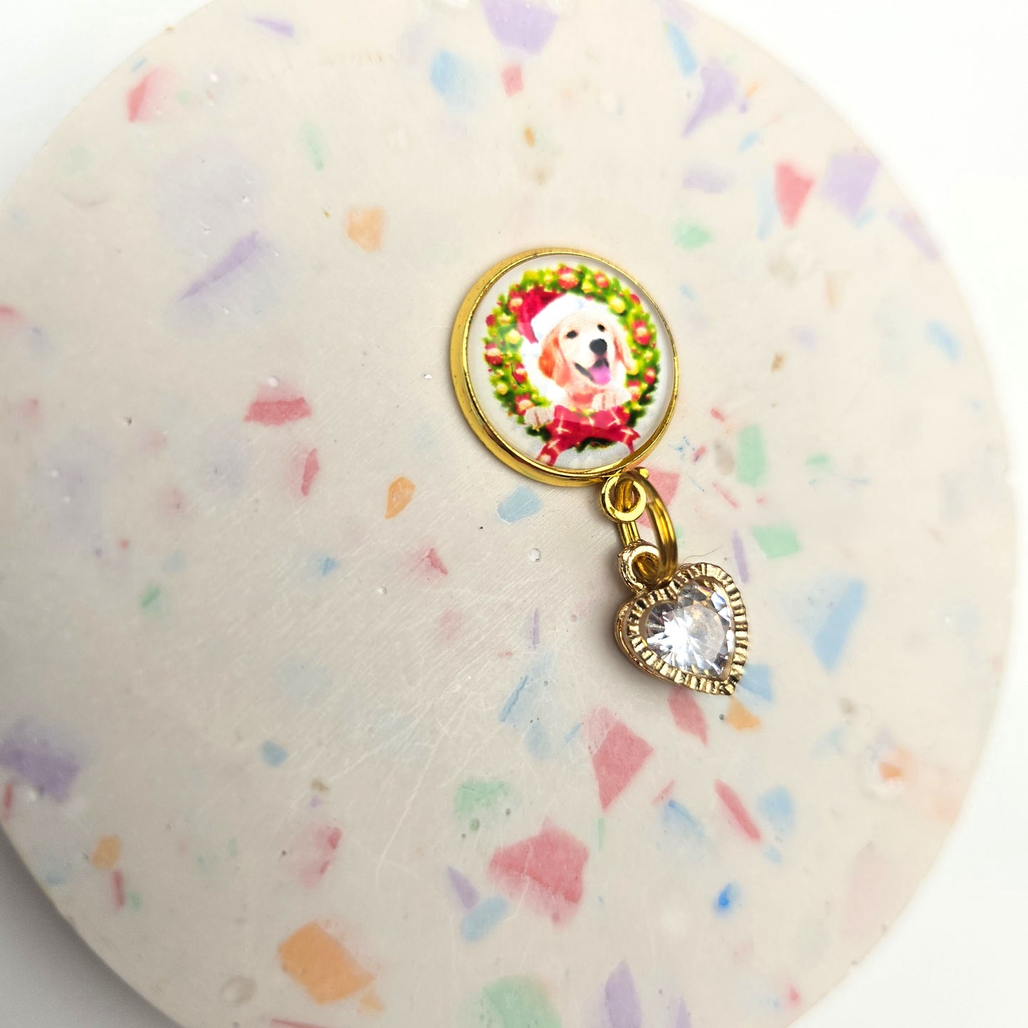 Discontinued Santa Paws Labrador Charm Dangly
