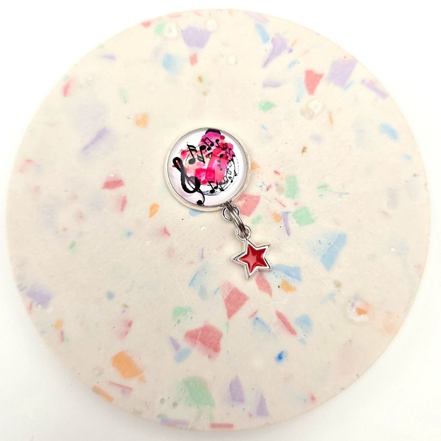 Love Music with Star Charm Dangly