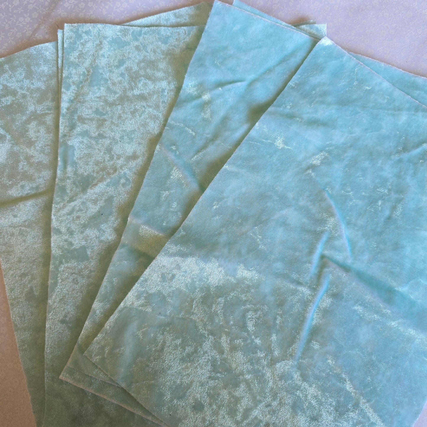 Bow Soft Crushed velvet - Aqua