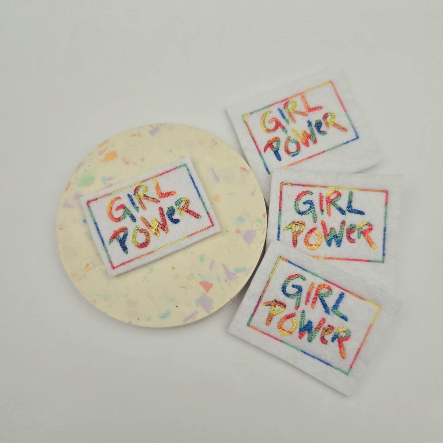 Girl power rainbow feltie