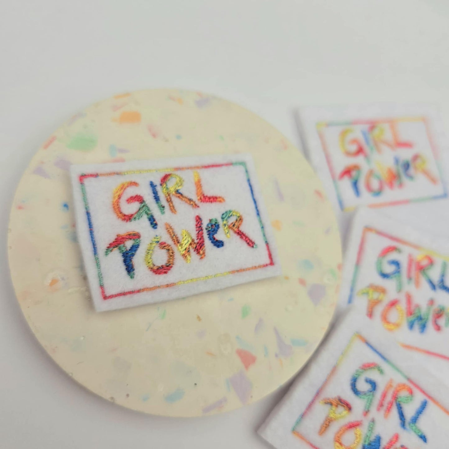 Girl power rainbow feltie