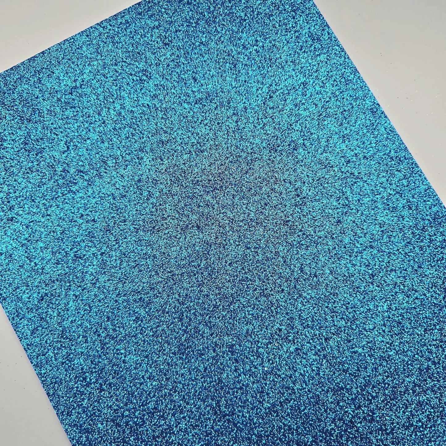 Hair Bow Making Fabric. Firm Glitter Felt. Bright Blue