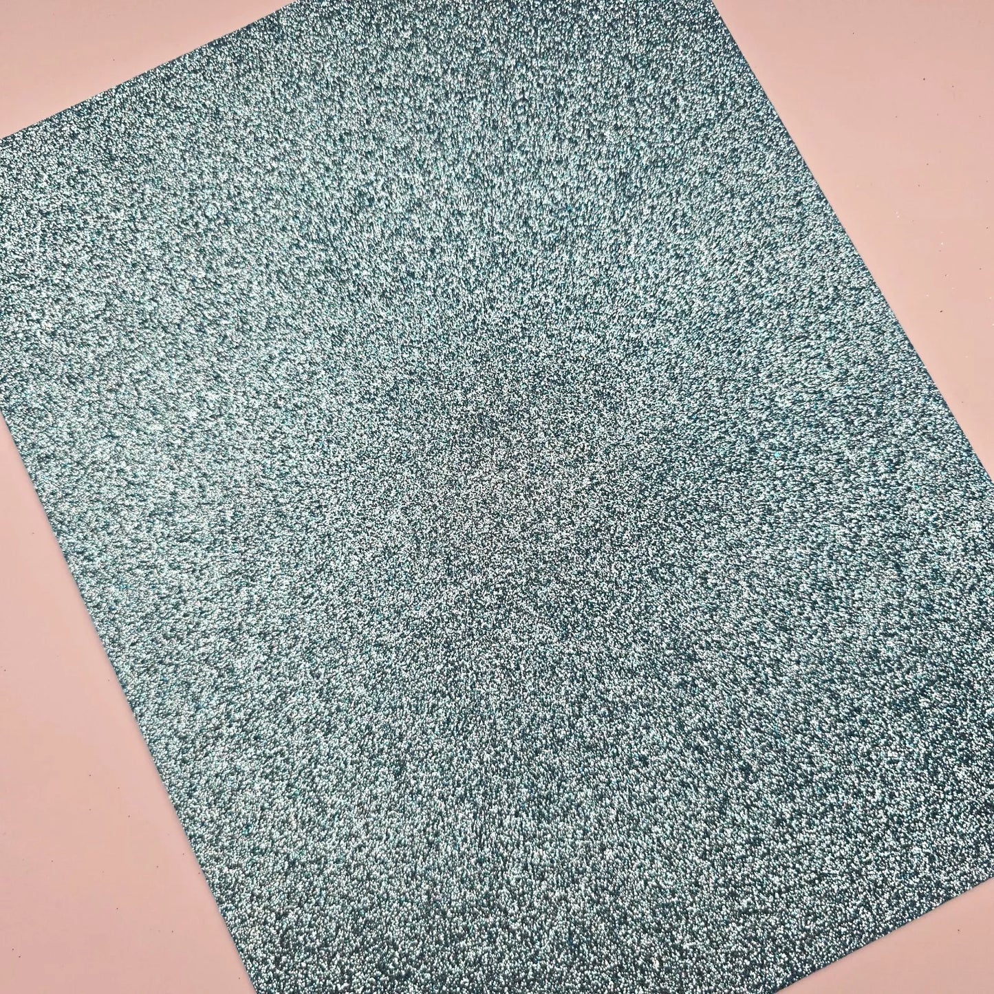 Hair Bow Making Fabric. Firm Glitter Felt. Light Blue.
