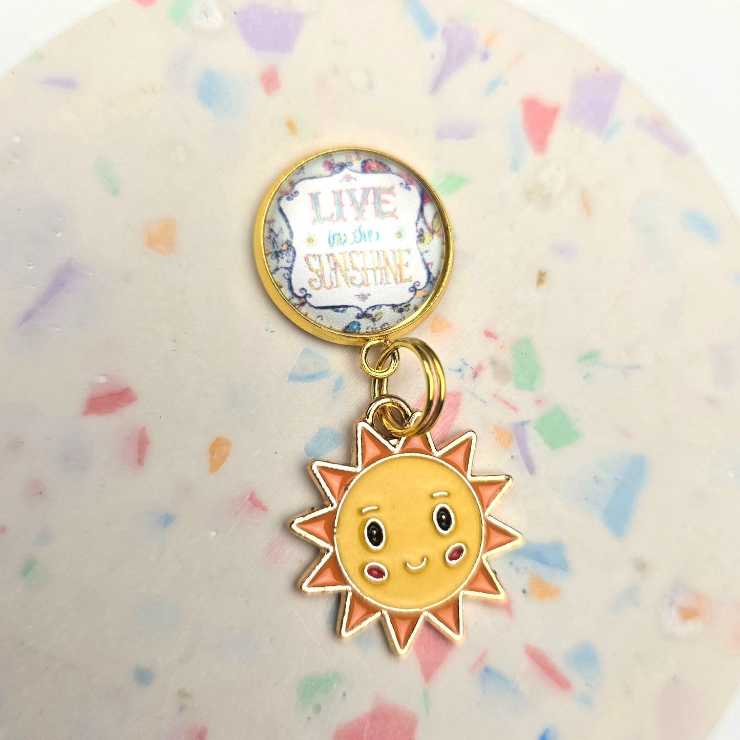 Live in the sunshine Charm Dangly