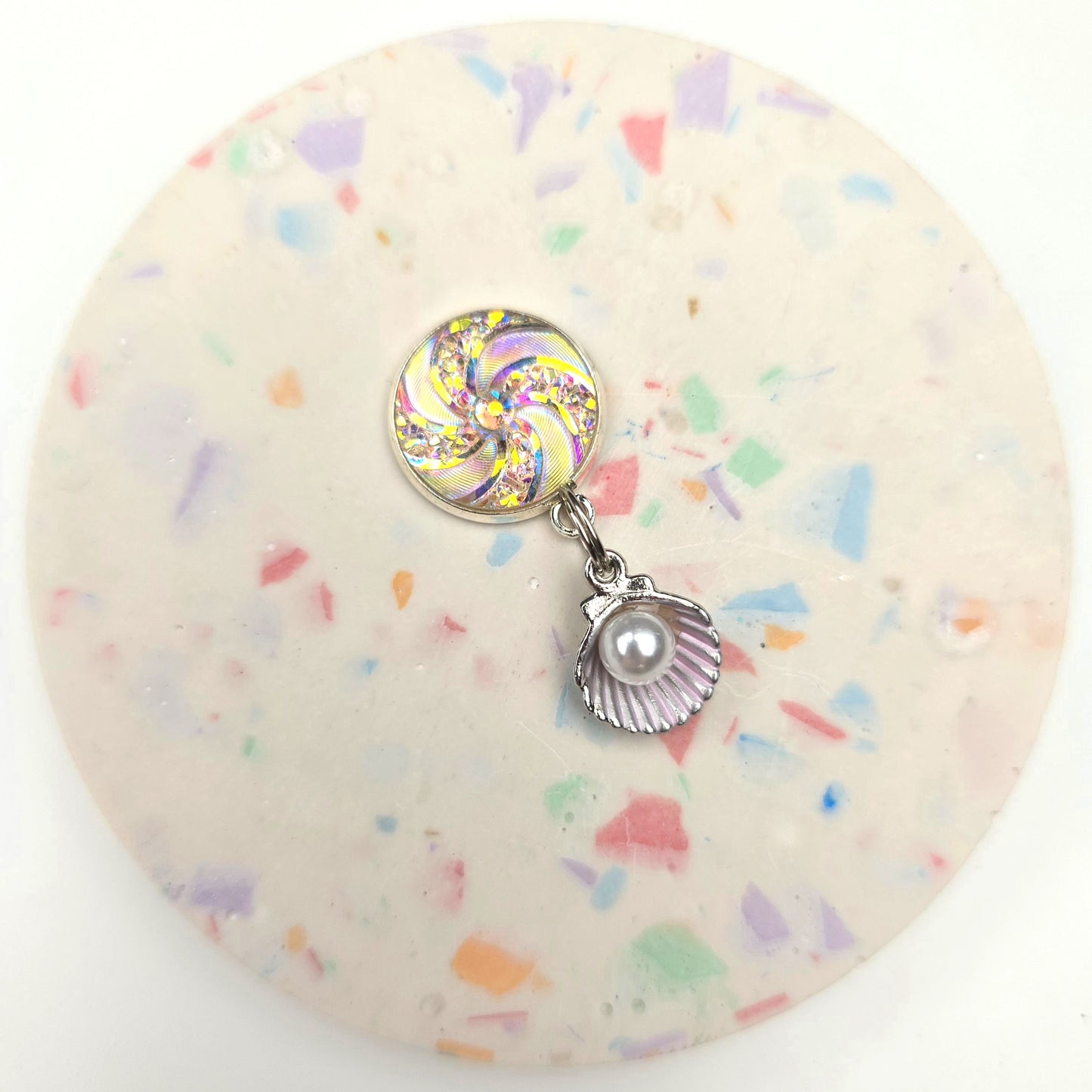 Discontinued Purple Shell Mermaid Dangly