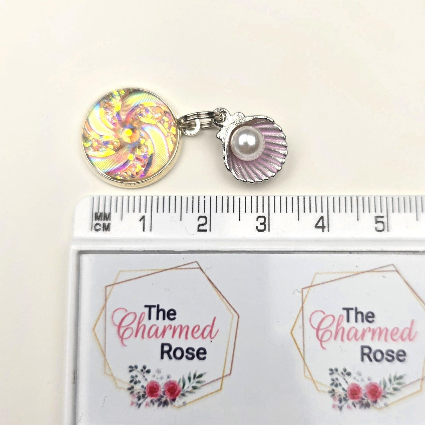 Discontinued Purple Shell Mermaid Dangly