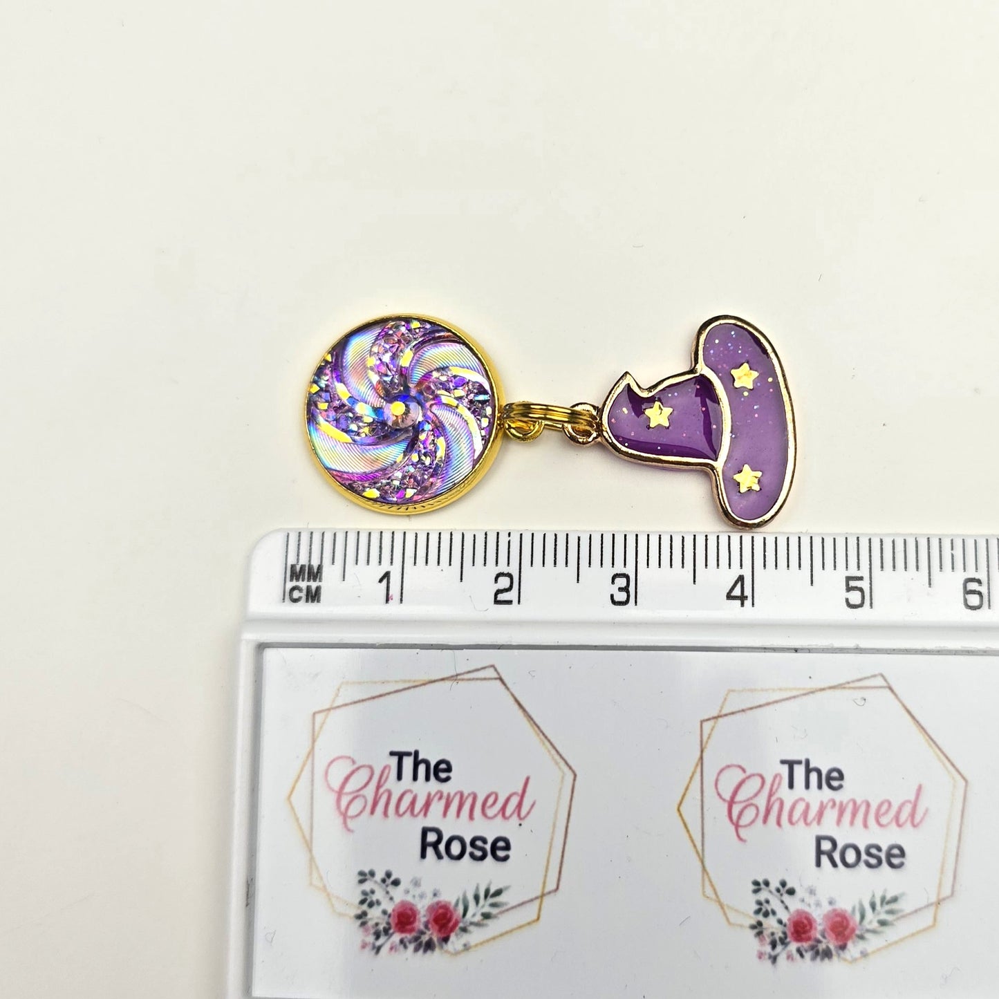 Discontinued Purple Witch Hat Charm Dangly