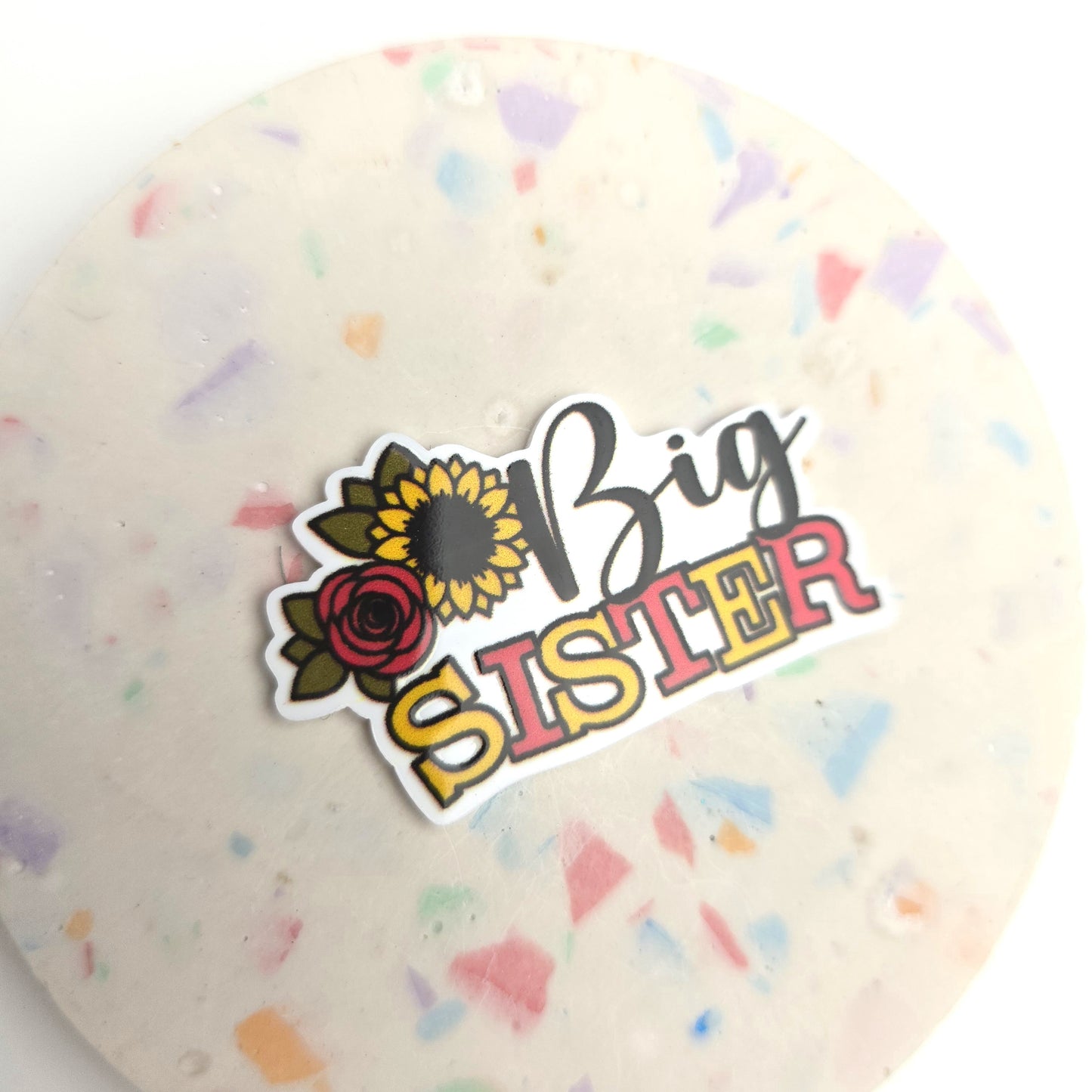 Floral Big/Little Sister Flatback Resin