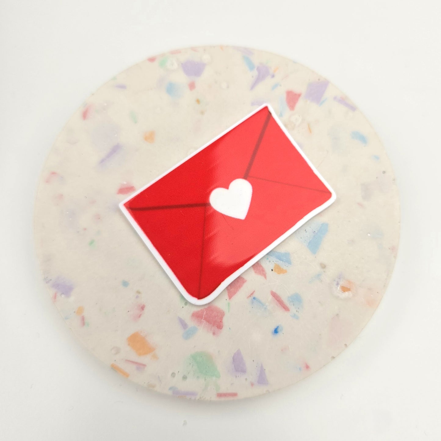 Red Love Letter Flatback Resin