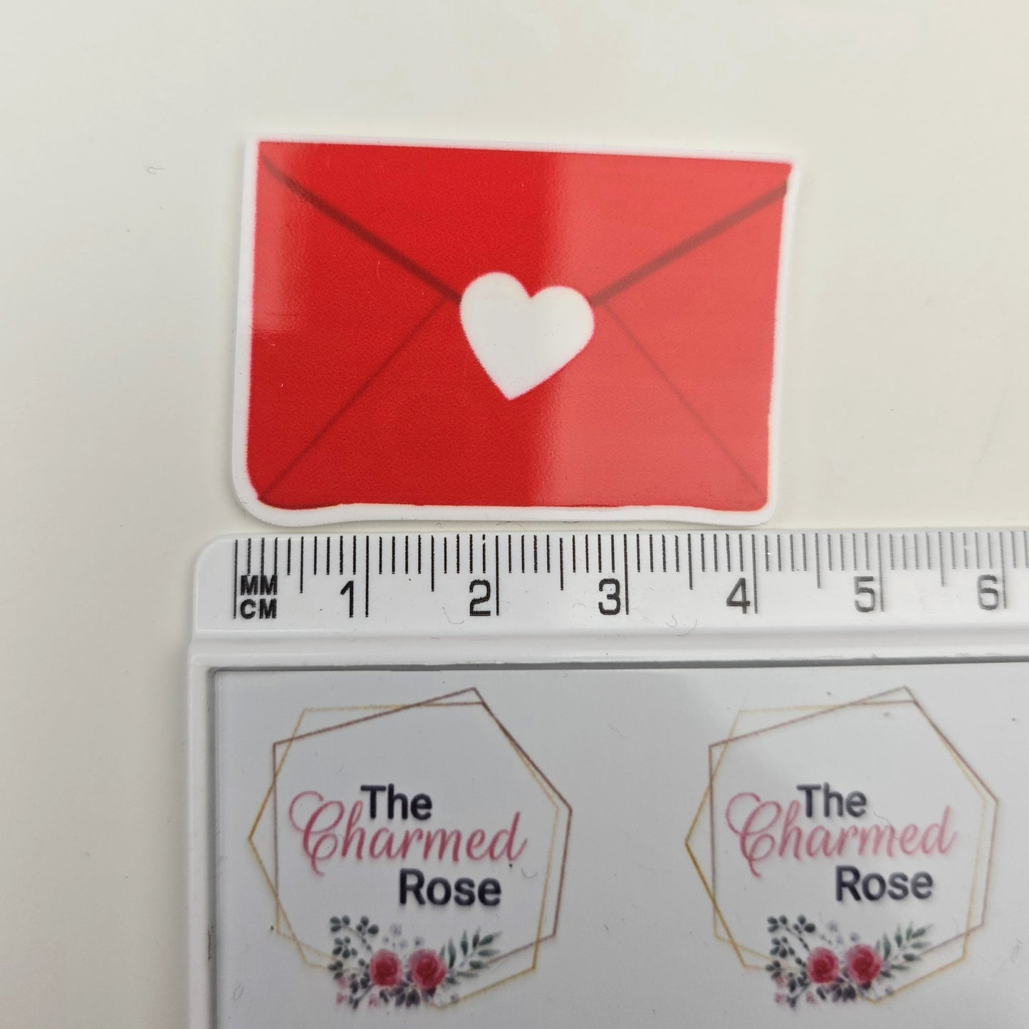 Red Love Letter Flatback Resin