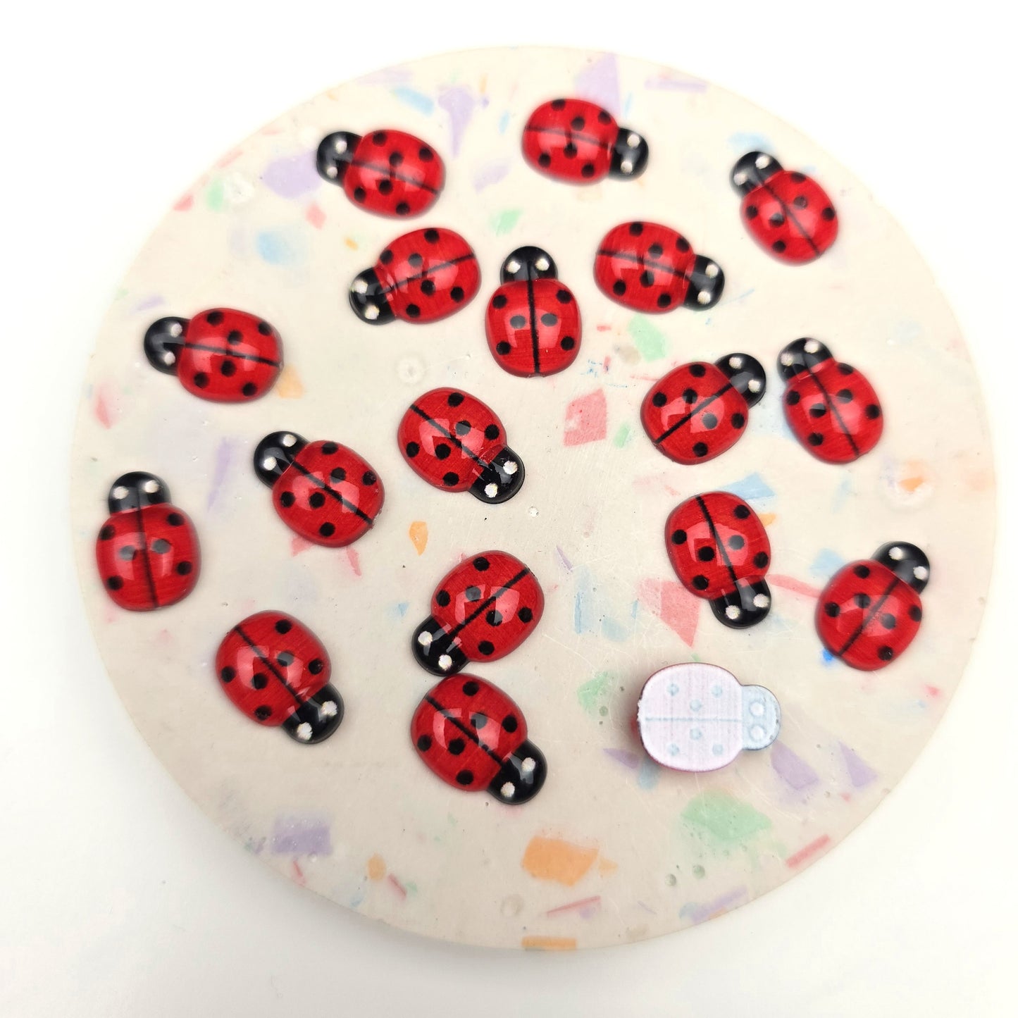 Flat Back Embellishment - Mini Ladybird (Ladybug)