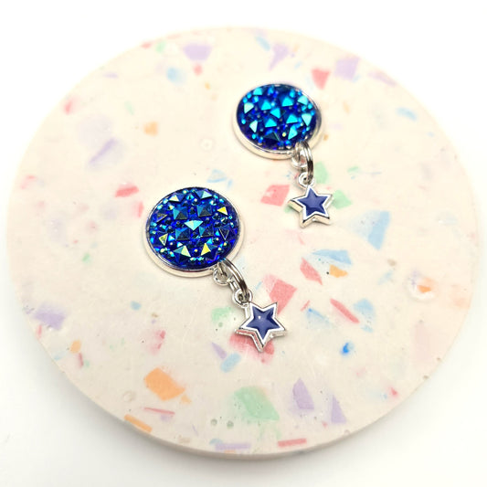 Discontinued Blue Star Charm Dangly