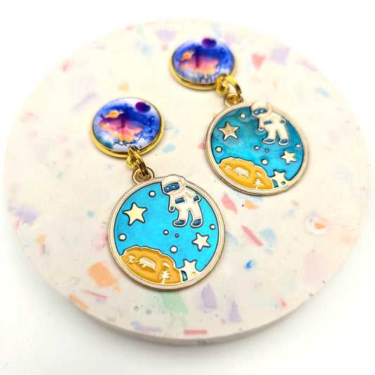 Outer Space Astronaut Charm Dangly