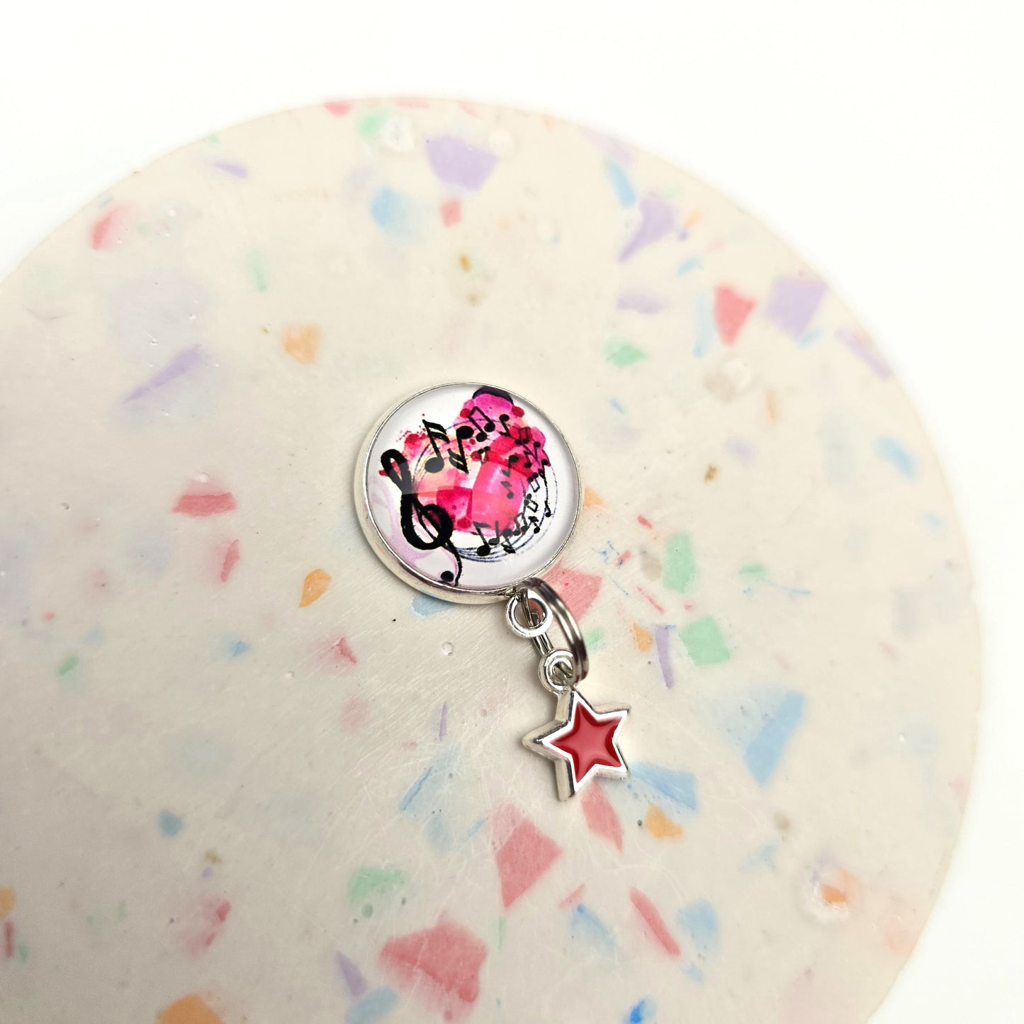 Love Music with Star Charm Dangly
