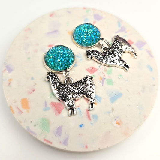 Blue llama Charm Dangly
