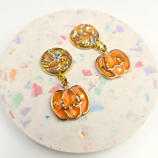 Discontinued Orange Pumpkin Charm Dangly
