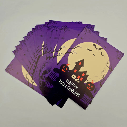 A6 Bow Backing Cards - Happy Halloween