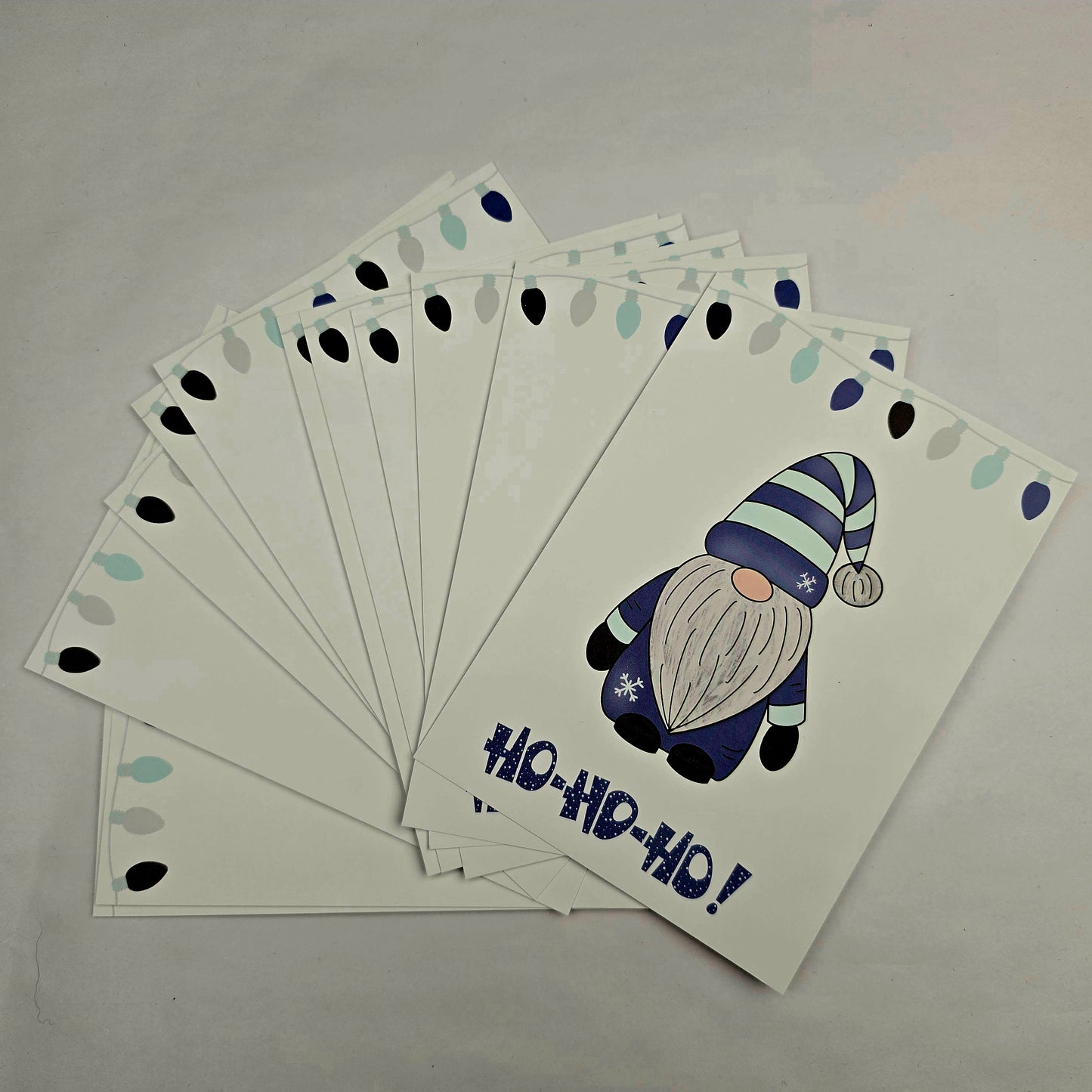 Discontinued A6 Bow Backing Cards - Hohoho Christmas Gonk