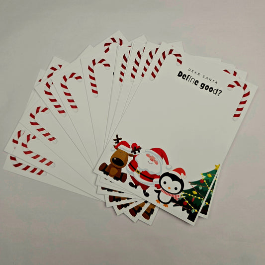 A6 Bow Backing Cards - Define Good Christmas