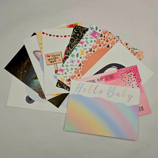 A6 Bow Backing Cards - Surprise Bow Cards (Pot Luck)