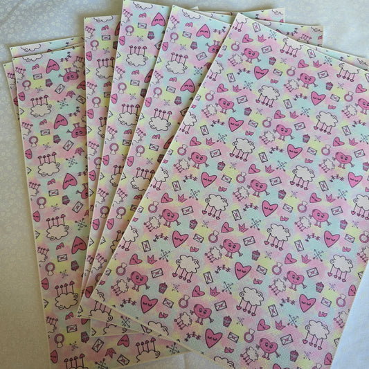Bow leather - Valentines Print