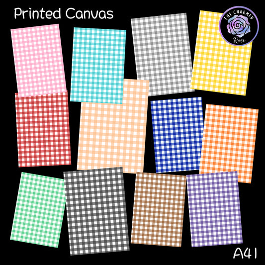 Gingham - Printed Canvas