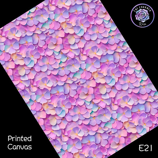 Pretty pink petals - Printed Canvas