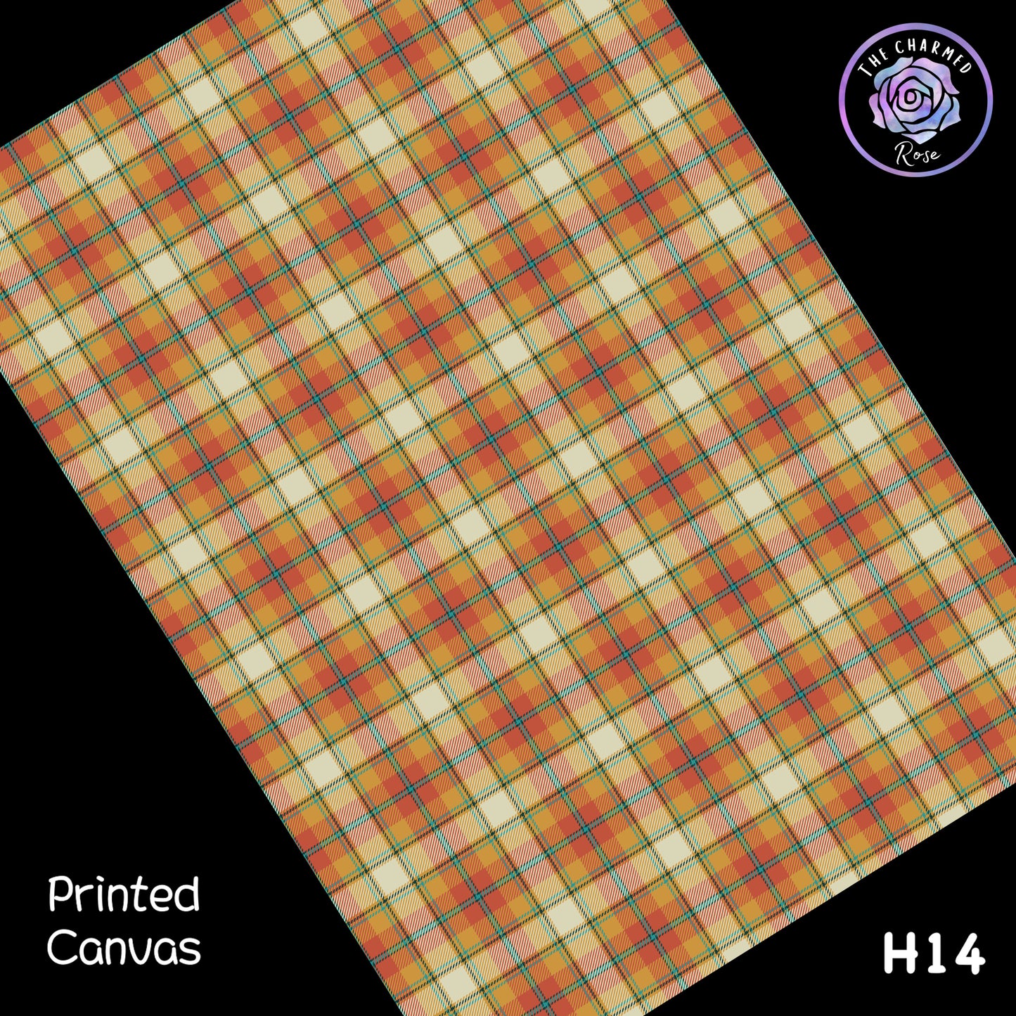 Highland Toffee Tartan - Printed Canvas