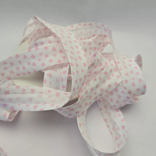 25mm Bias Binding Tape - Sweet Heart Pink.