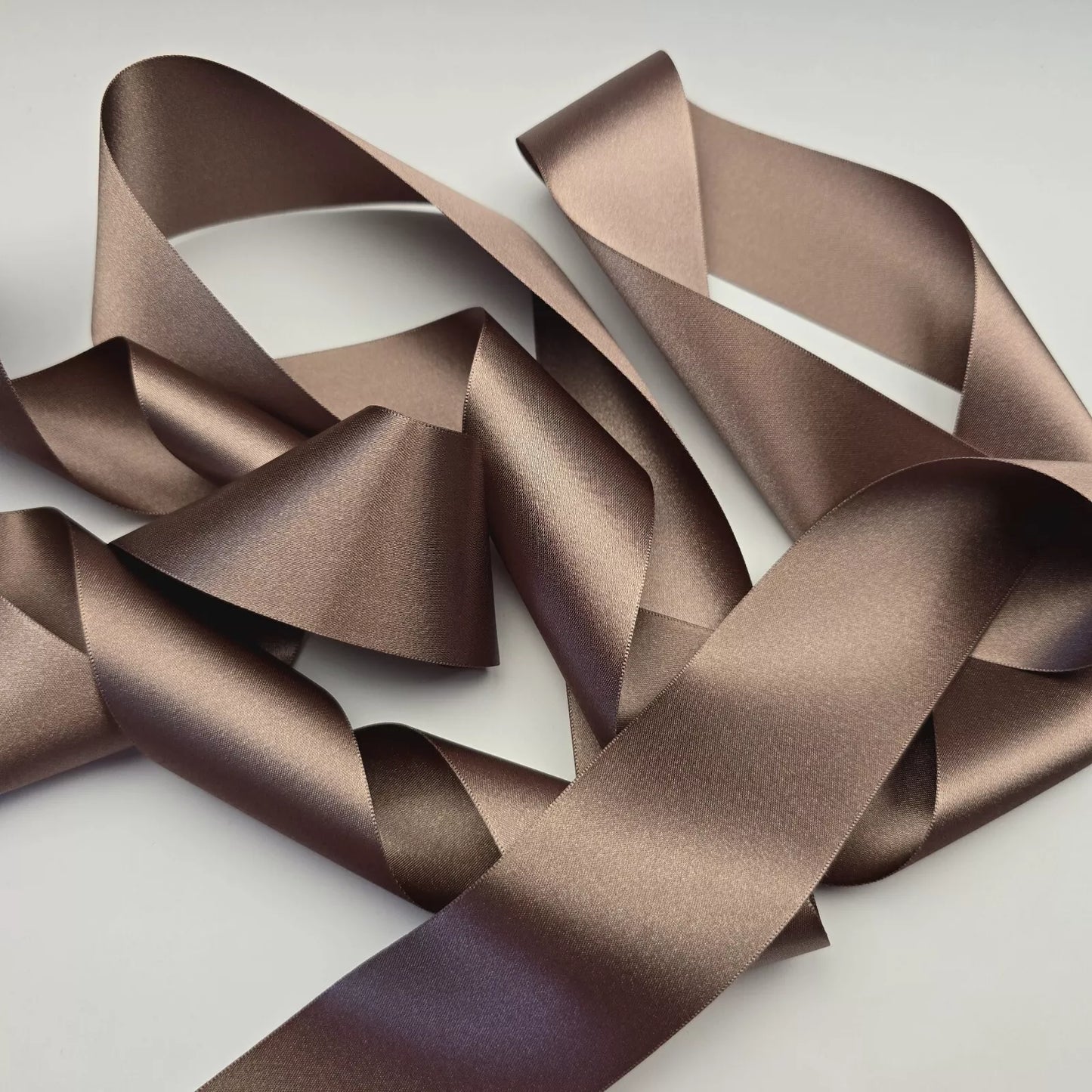 50mm 2" Double Sided Satin - Taupe