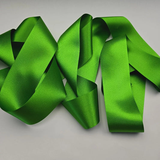 50mm 2" Double Sided Satin - Emerald Green