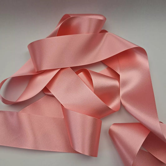 50mm 2" Double Sided Satin - Pink Rose